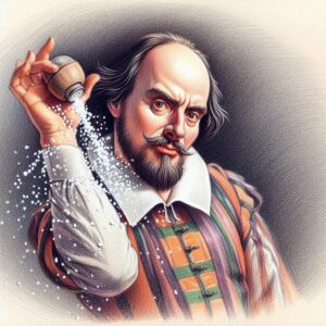 Always throw salt over your left shoulder, Shakespeare.