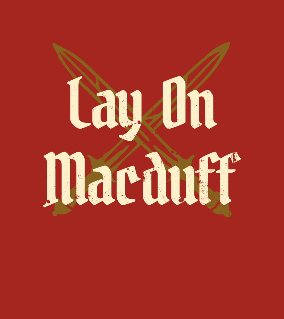 Lay On Macduff red background logo